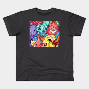 Funny monsters Kids T-Shirt